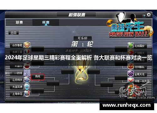 2024年足球星期三精彩赛程全面解析 各大联赛和杯赛对决一览