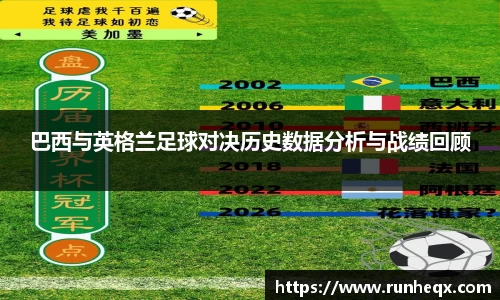 熊猫体育巴西与英格兰足球对决历史数据分析与战绩回顾